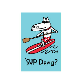 SUP Dog Sticker